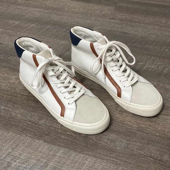 Madewell Sidewalk High-Top Sneakers in Colorblock Leather - Picture 5 of 14